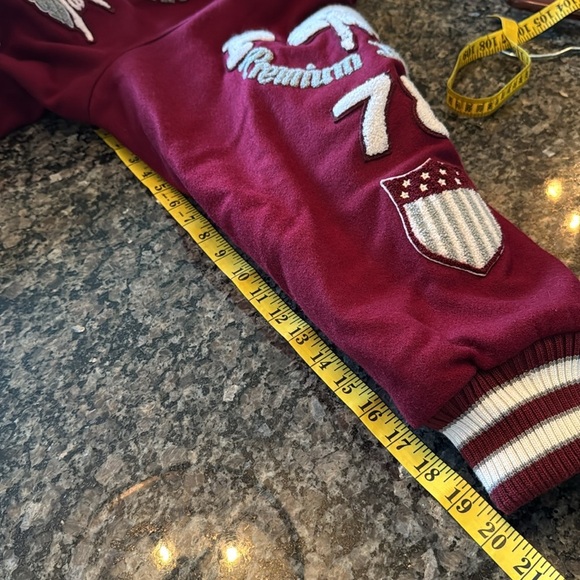 Pelle Pelle limited edition Burgundy Varsity Jacket Vintage and Rare EUC 3XL - Picture 13 of 16